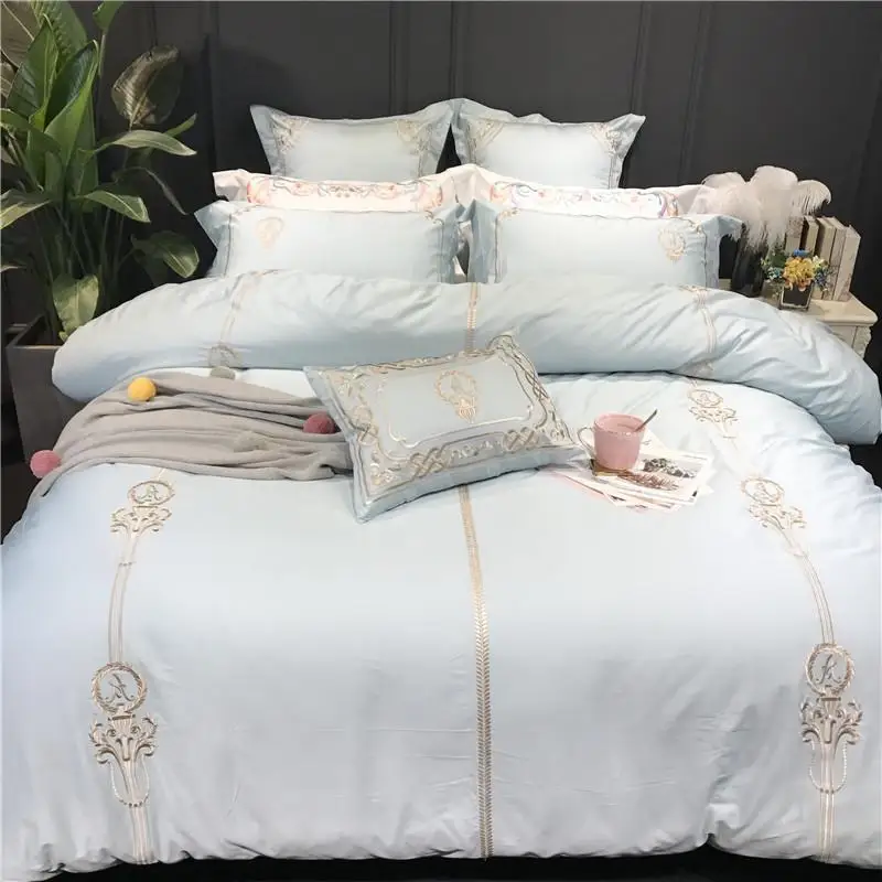 4/7 шт. Queen King size Роскошные из египетского хлопка Постельное белье Классическая