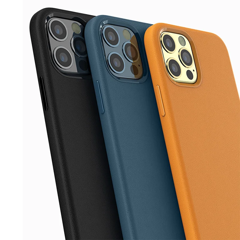 

Magnetic Geniune Leather Case For iPhone 12 Pro Max Mini Luxury Support For Magsafe Wireless Charge Cover For iPhone 11 Pro Max