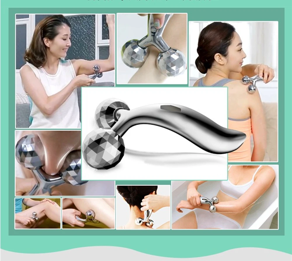 3D роликовый массажер Pro тонкий массаж лица расслабление затягивание кожи