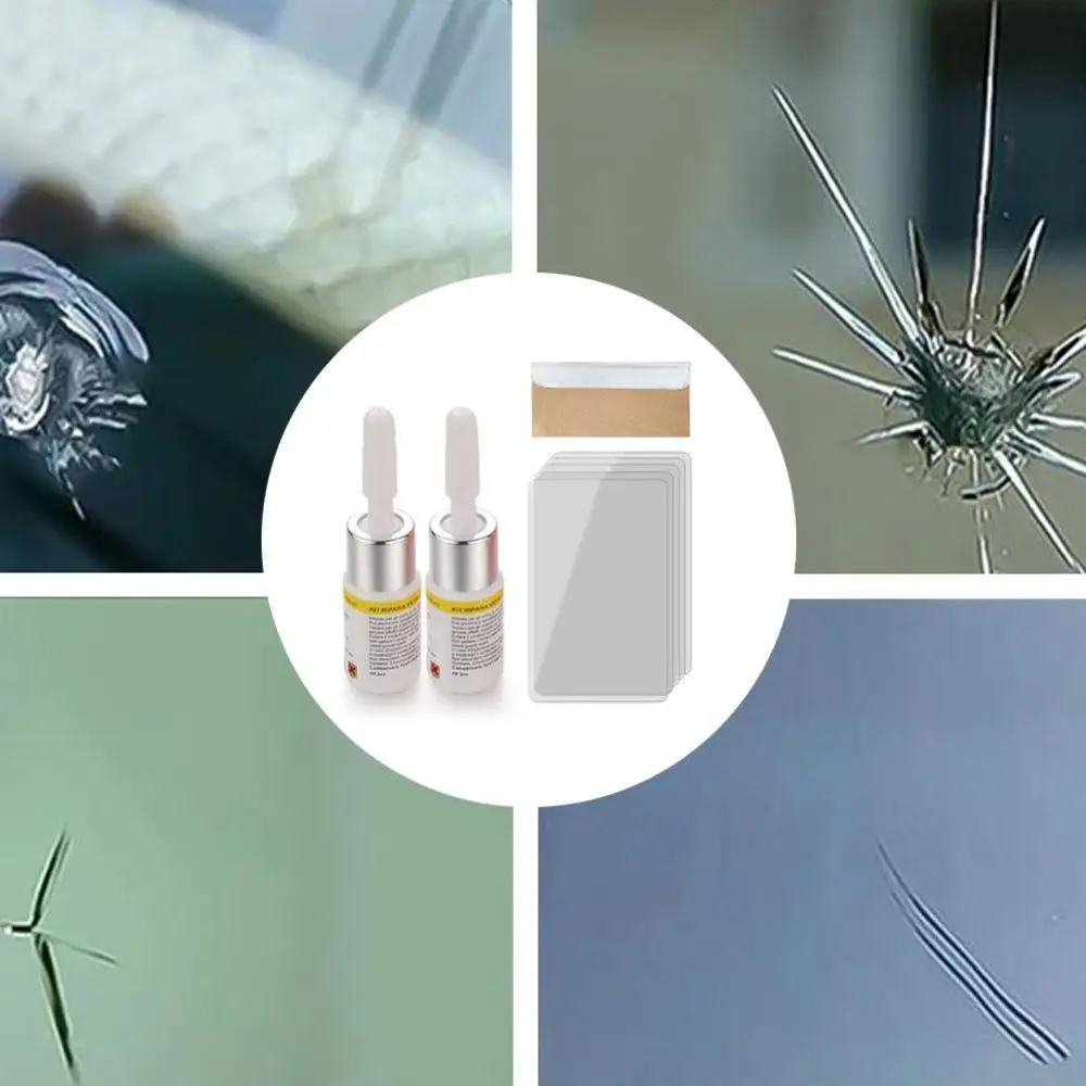 Car Windshield Repair tool DIY Window Tools Windscreen Glass Scratch Crack Restore Screen resin+blade+strips | Автомобили и