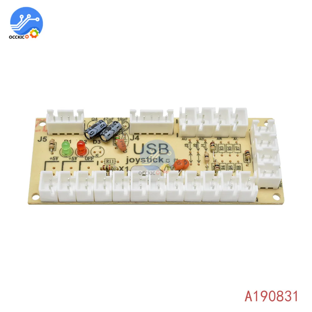 1 шт. Нулевая задержка аркадная USB энкодер ПК к джойстику аркадная коромысла плата, панель управления для игр MAME