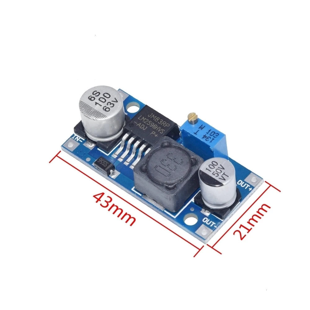 Высокое качество 3A Регулируемый DC-DC LM2596 LM2596S вход 4 V-35 V Выход 1,23 V-30 В постоянного тока dc понижающий Питание Регулятор модуль