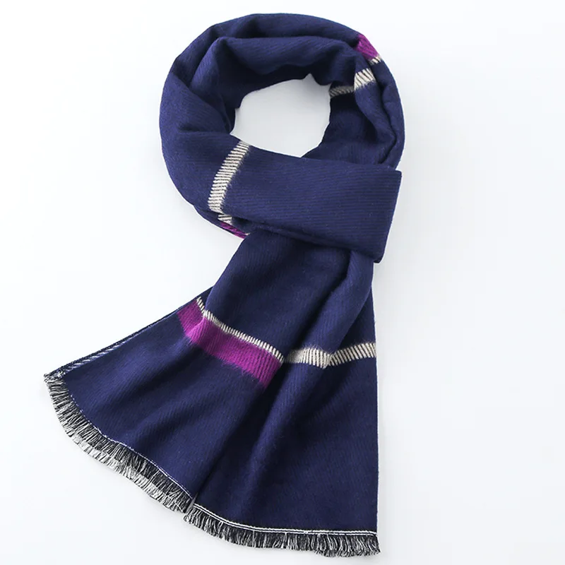 Мужской шарф для мужчин среднего и пожилого возраста утолщенный теплый осенне