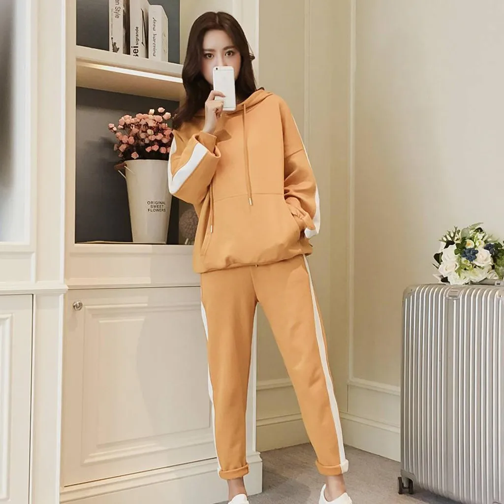 Женские спортивные костюмы спортивный костюм комплект из двух предметов Женский