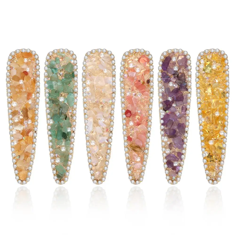 Модная заколка для волос с имитацией жемчуга 6 шт./компл. женская бриллиантов