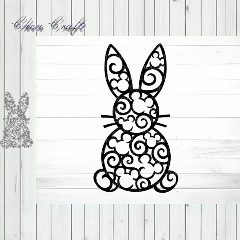 

Metal Cutting Dies rabbit Stencils for DIY Scrapbooking DIY Paper Cards Photo Album Decorative Embossing