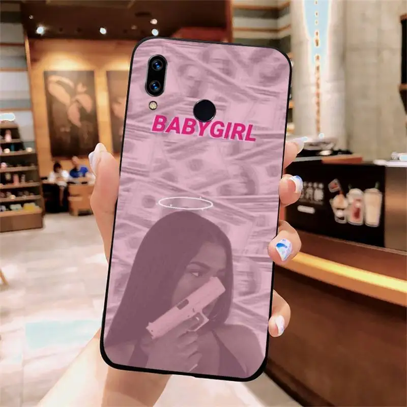 

Babe babygirl honey line Text art high quality luxury Phone Case funda For Xiaomi Redmi note 7 8 9 t k30 max3 9 s 10 pro lite