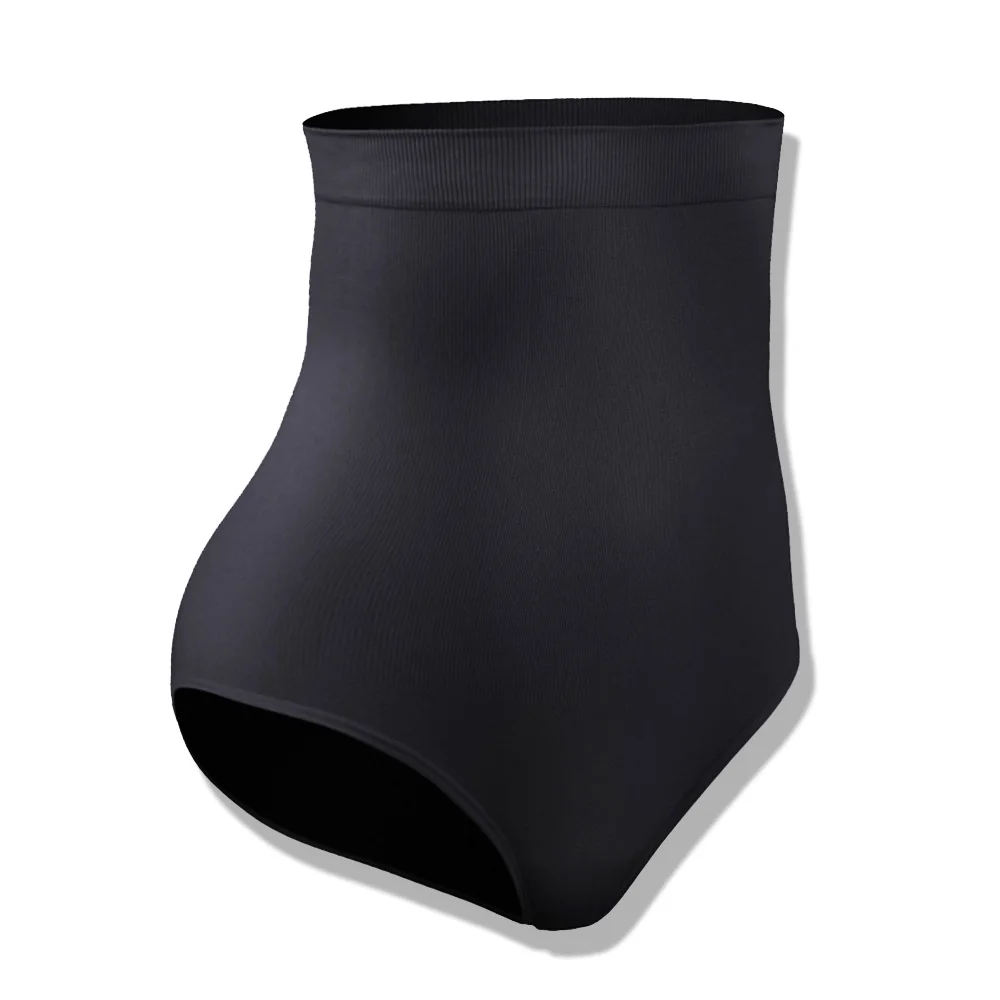 Черный Body Shaper Управление трусики Slimm ремень Высокая Талия Управление стринги Body Shaper Комплект Тонкий Противоскользящий антибактериальные Для женщин корсет - Цвет: Черный