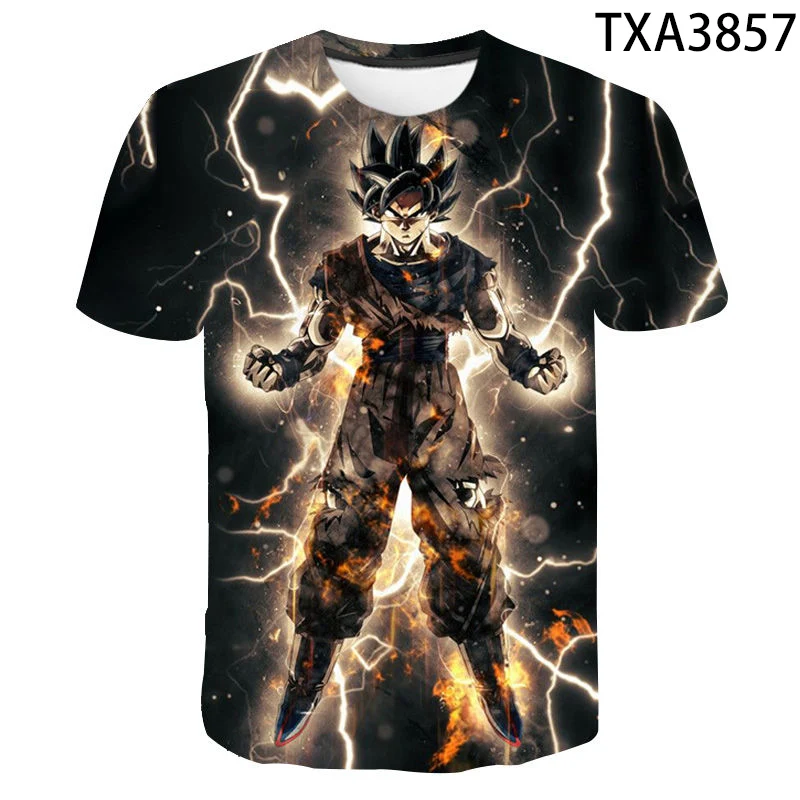 

Summer Short Sleeve Printed 3D T Shirt Anime Dragon Ball Men Women Children Fashion Streetwear Boy Girl Kids Cool Casual Tops