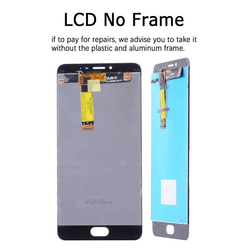 100% Тестированный Дисплей с сенсорным экраном и рамкой для Meizu U20, 5,5 дюймов, 1920х1080 LCD.