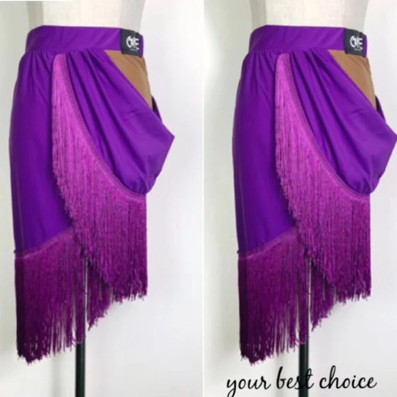 Юбка для латинских танцев 2020 женское платье сальсы сексуальная юбка с кисточками