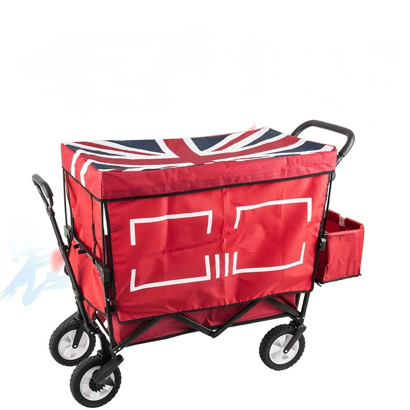 Тележка для багажа складывающаяся портативная покупок супермаркет домашний