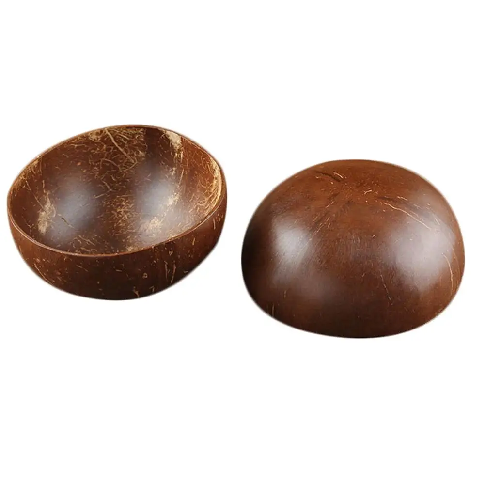 Натуральный бревен чашка для мороженого Кокосовая Скорлупа столовые приборы