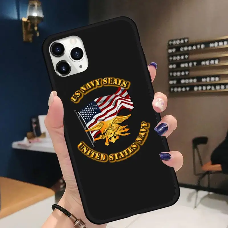 

Navy Seals Eagle Design phone case for iPhone 11 12 pro XS MAX 8 7 6 6S Plus X 5S SE 2020 XR Soft silicone