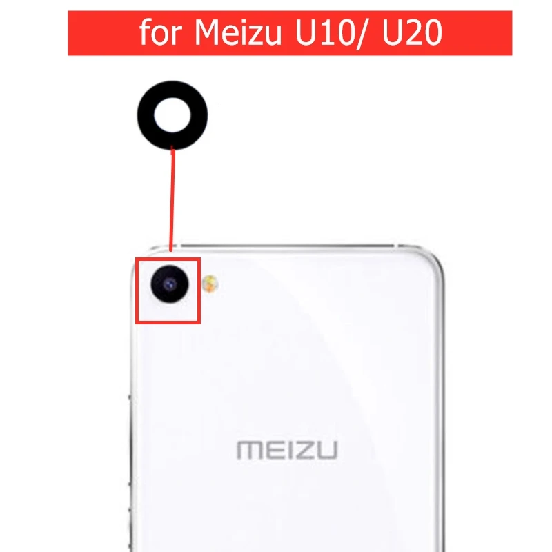2 шт. для Meizu U10/ U20 Камера Стекло объектив задней с помощью клейкой ленты 3м U10