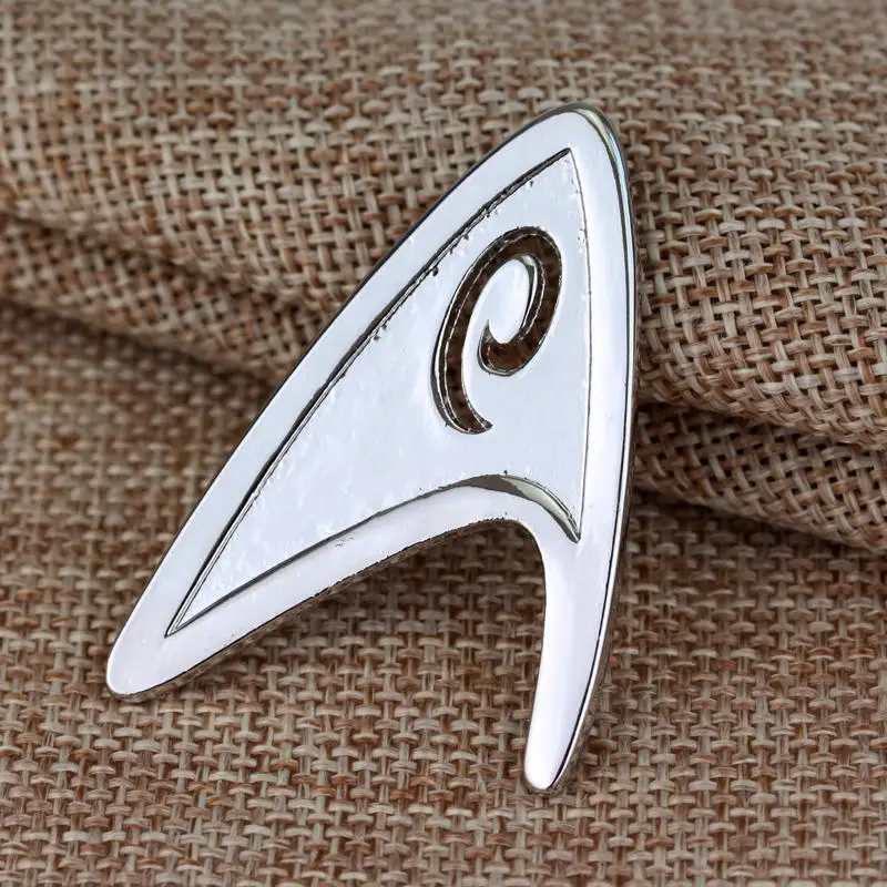 ZXMJ 5 стилей на выбор star treks war капитан Сплав булавка значок винтажный космический конус форма ювелирные изделия подарок для мужчин аксессуары для амулетов - Окраска металла: silver plated