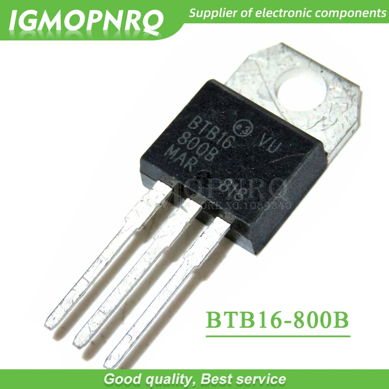 10 шт./лот Triac BTB16-800B BTB16 16A/800 V TO-220 подлинности