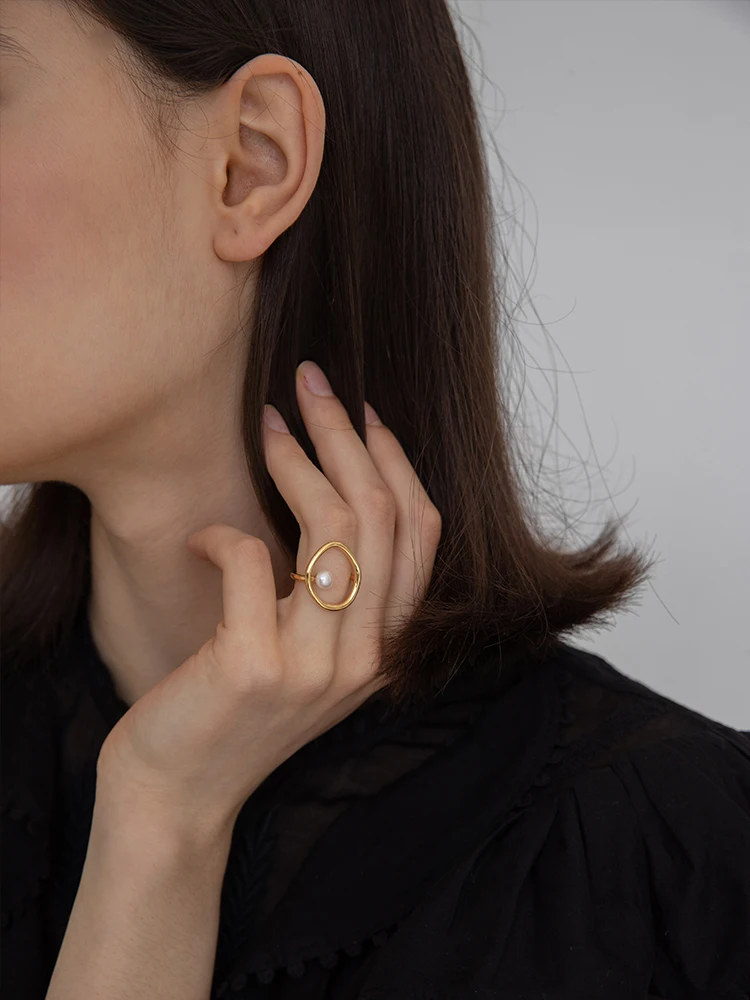 GWACC 2019 новые дизайнерские металлические латунные кольца золотого цвета с