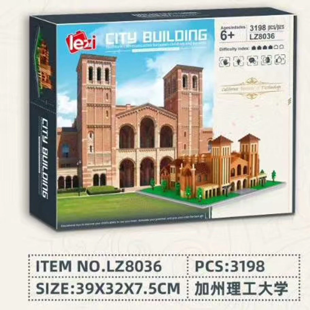 

LZ8036 California Polytechnic University diamond building blocks high difficulty creative assembly building toys for gifts