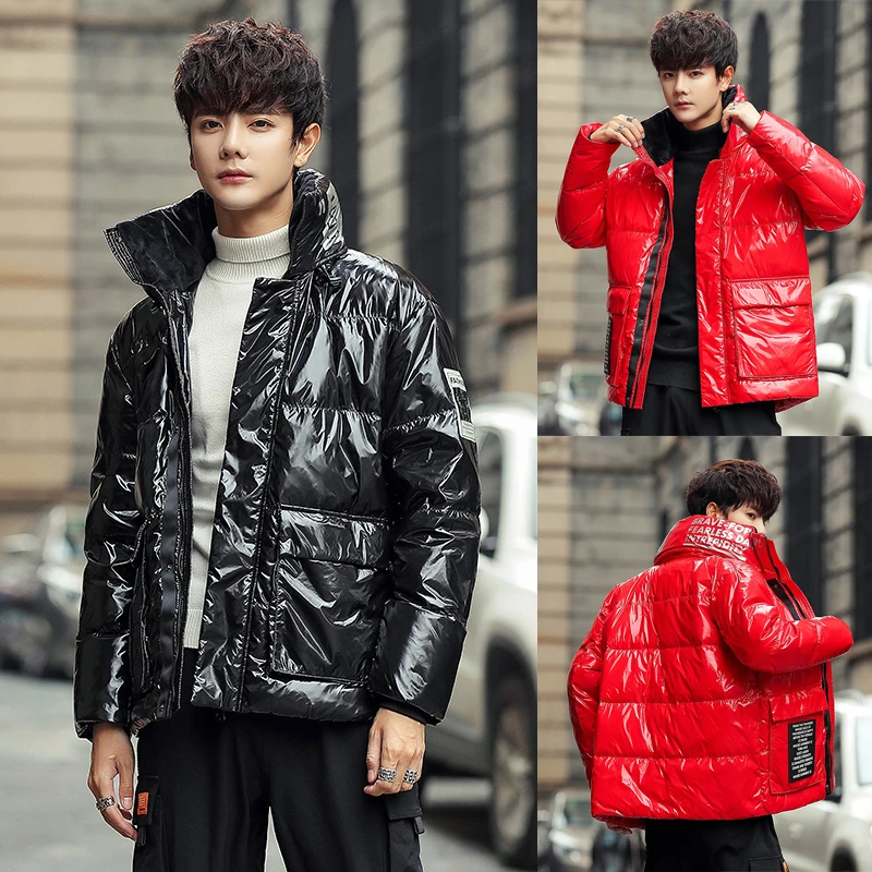 2021 Зимняя Теплая мужская верхняя одежда с наполнителем из 90% белого утиного пуха