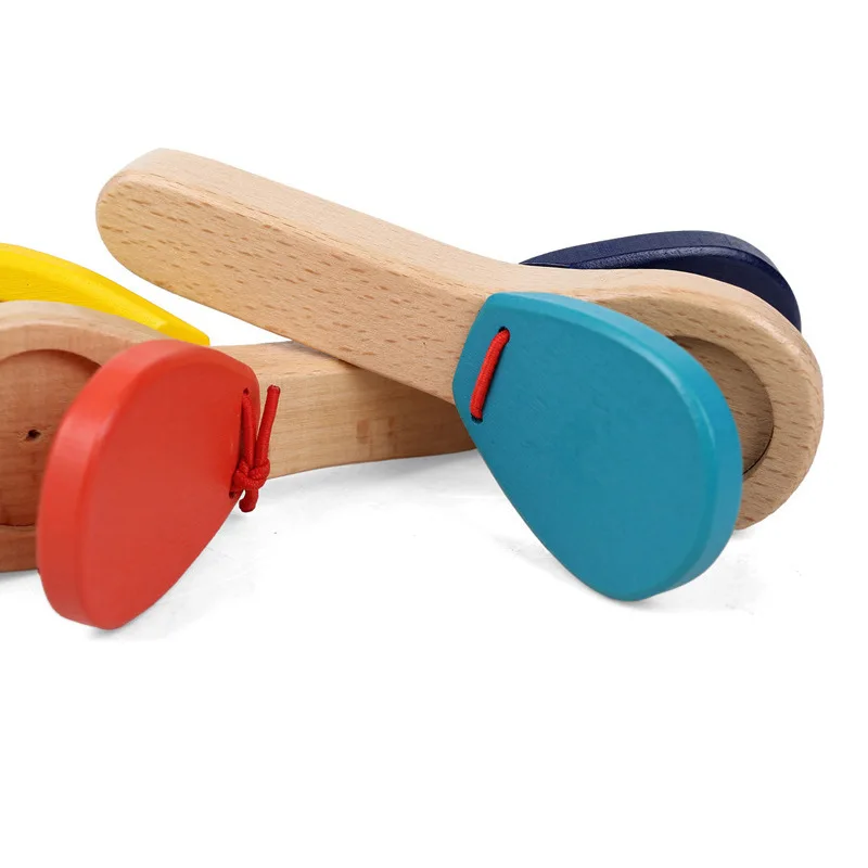 Clapper Монтессори обучающая игрушка Деревянный 3D звук деревянная сенсорная