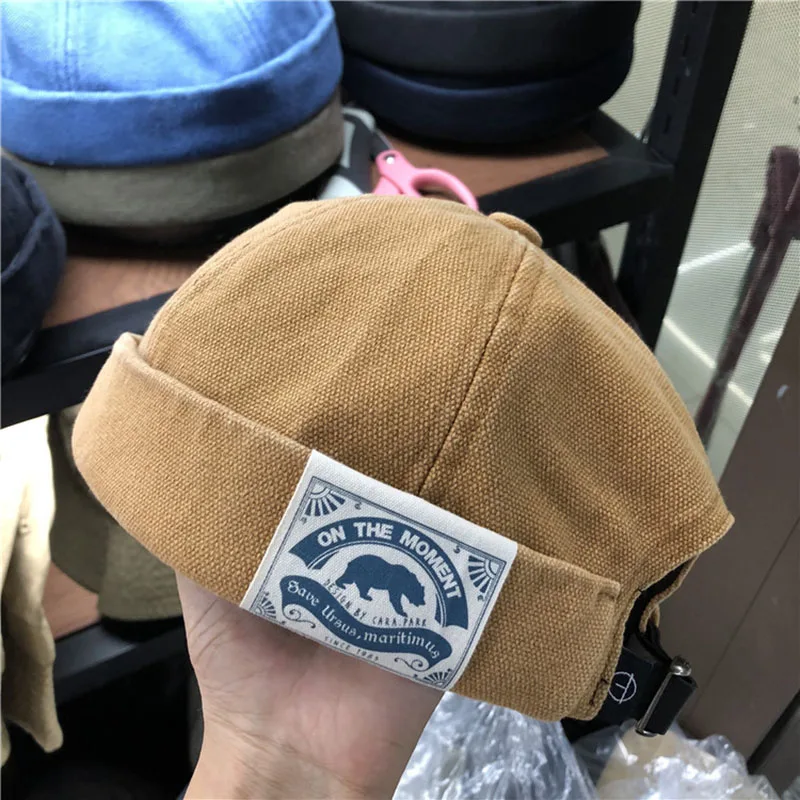 Винтажная мужская шапка с куполом теплые бархатные шапочки для мужчин ретро