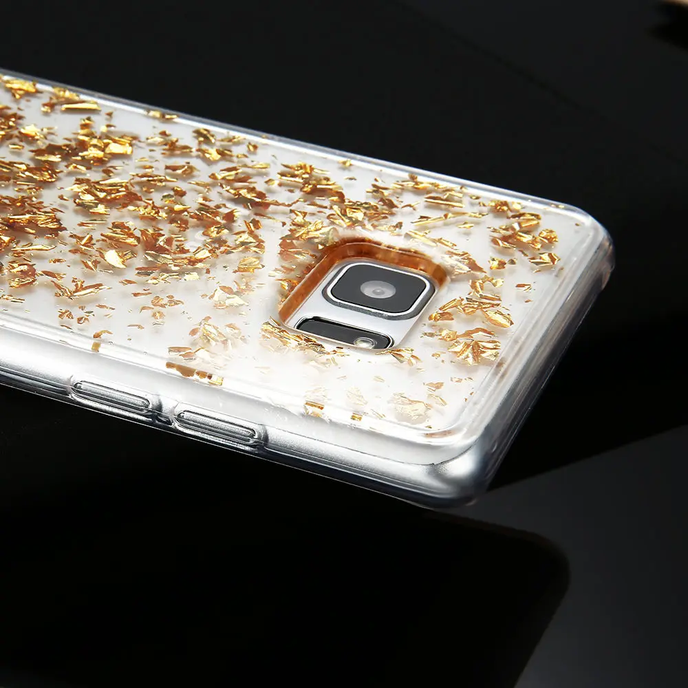 Роскошный чехол KISSCASE с золотой фольгой для samsung Note 4 5 8 A J 3 7 чехлы блестящими