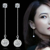 womens long tassel earrings exaggerated full diamond encrusted diamond earrings stud earrings cuteromantic stud earrings