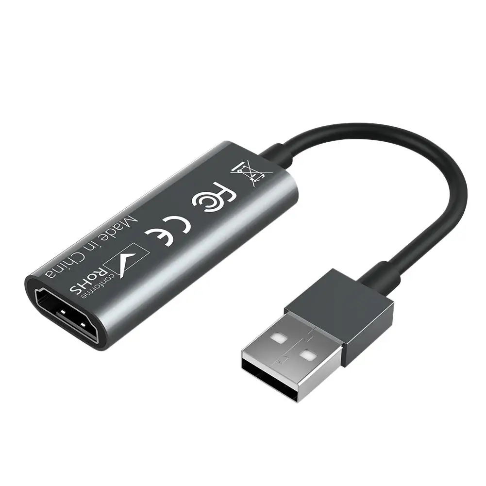 Мини 1080P Full HD HDMI совместимость с USB 2 0 Карта видеозахвата Портативный игра Запись