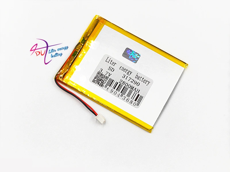XHR 2P 2 54 10 шт 317290 3 7 в 2800 мач 307090 полимерная литиевая батарея DIY мобильный источник