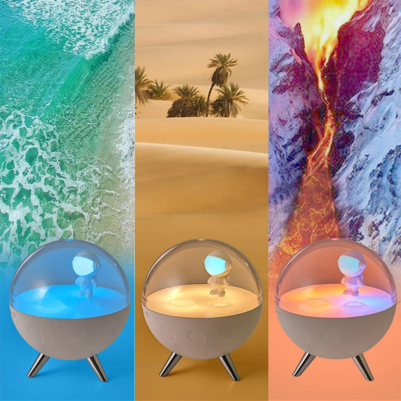 

charging timer with sleeping music night light bedroom cartoon astronaut children bedside table lamp decompression sleep aid