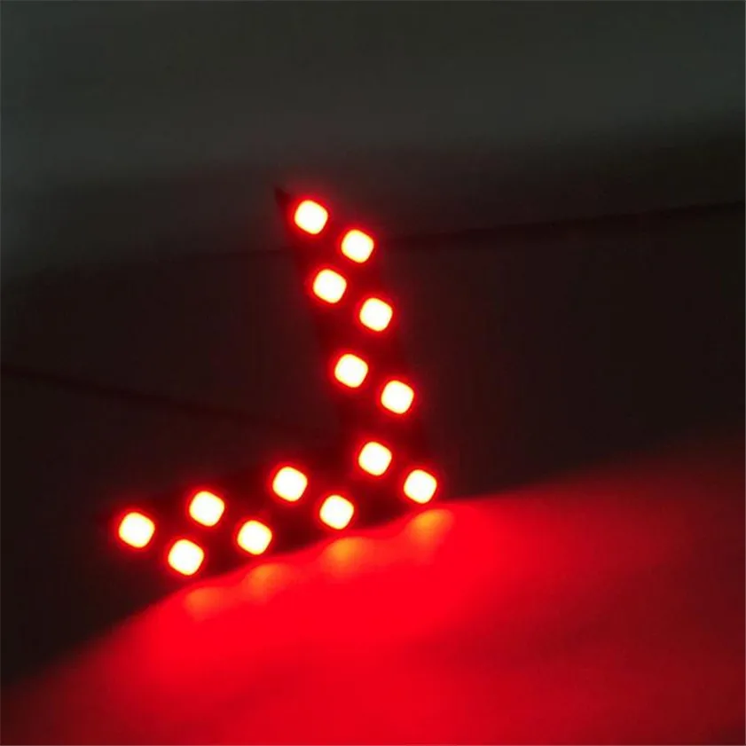 Светодиодная панель со стрелками для зеркала заднего вида 14 SMD 2 шт./лот высокое
