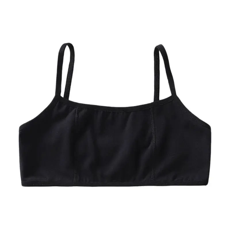 

Junior Student Girls Training Bra Thin Lightly Padded Spaghetti Strap Underwear A2UB