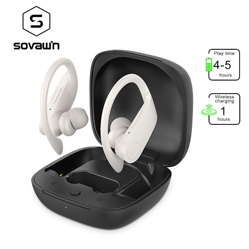 Sovawin B10 V5.0 Bluetooth Спортивная гарнитура мини беспроводные наушники вкладыши TWS