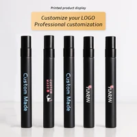 free custom logo 100 pieceslot 10 ml portable matte glass refillable perfume bottle with aluminum atomizer empty cosmetic case