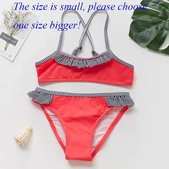 2020 AliExpress New Black Bikini Children's Swimsuit Girls Split XYY-115 | Спорт и развлечения