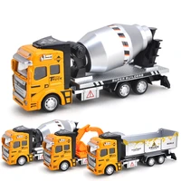 15 kinds alloy engineering trucks car models toy for boys diecasts toys vehicles 164 scale pull back excavator mixer truck y047