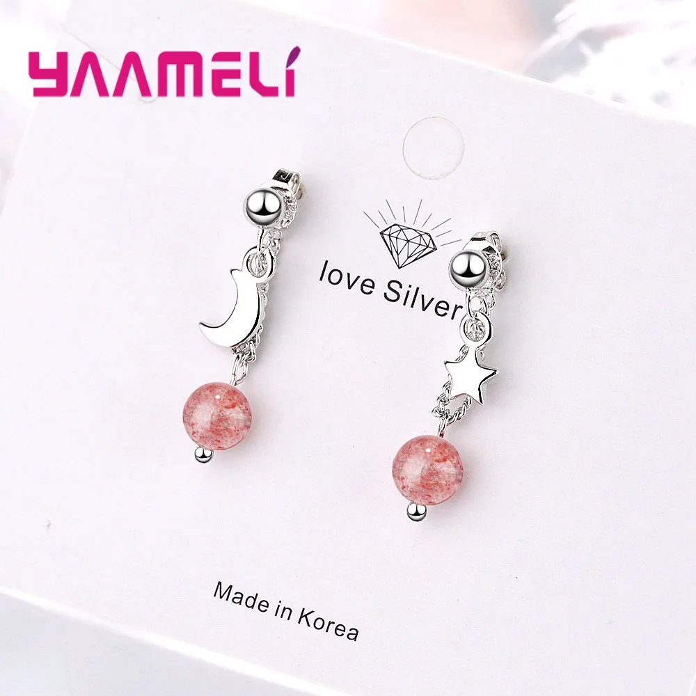 Женские серьги-подвески из серебра 925 пробы с фианитом | Украшения и аксессуары