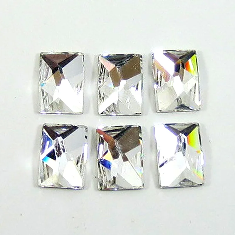 100 шт. A2358 4x6 мм не для горячей фиксации Кристальные бусины в форме бриллианта