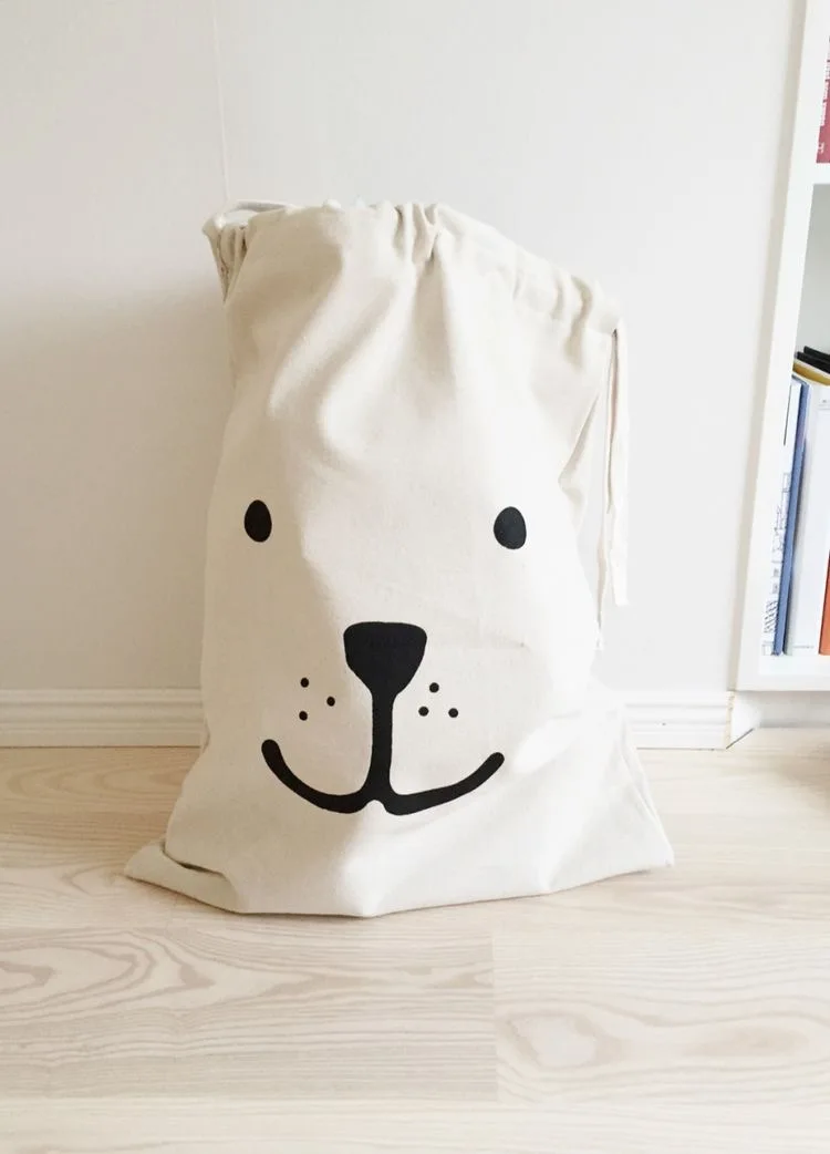 bear Корзина для хранения с ручками сумки для игрушек корзины-органайзер для детей Детские игрушки Прачечная детская корзина украшения дома аксессуары - Цвет: bear