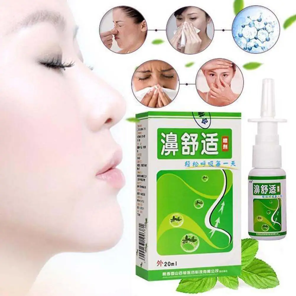 

Nasal Sprays Chronic Rhinitis Sinusitis Spray Chinese Treatment Medical health Herb Rhinitis Spray Traditional Care care No S5T4