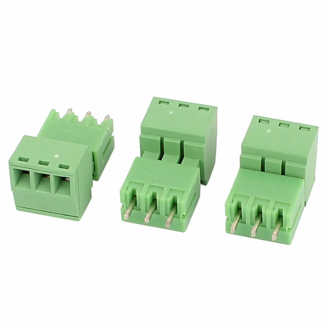 Зеленый 3 контактный разъем 50 мм для винтовой клеммной колодки PCB 300 в