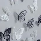 36 шт. 3D с открытыми пальцами и кристальной бабочкой наклейки на стену творческие бабочки со стразами домашнего декора стен в детской комнате украшения художественная Наклейка на стену