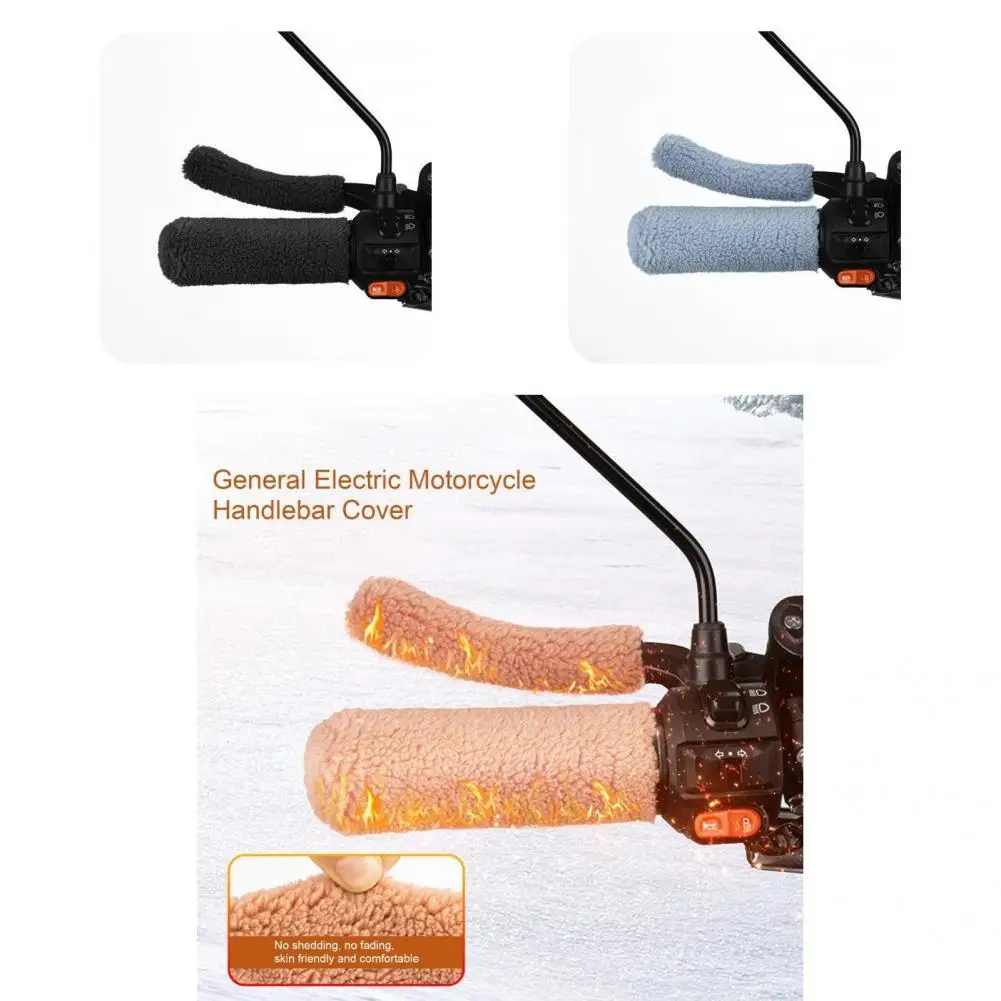

Shock Absorbing Motorcycle Supplies Soft Plush Handlebar Cover for Outdoor