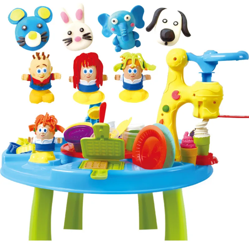 DIY playdoghkits глина тесто пластилин стол машина для мороженого форма игровой набор