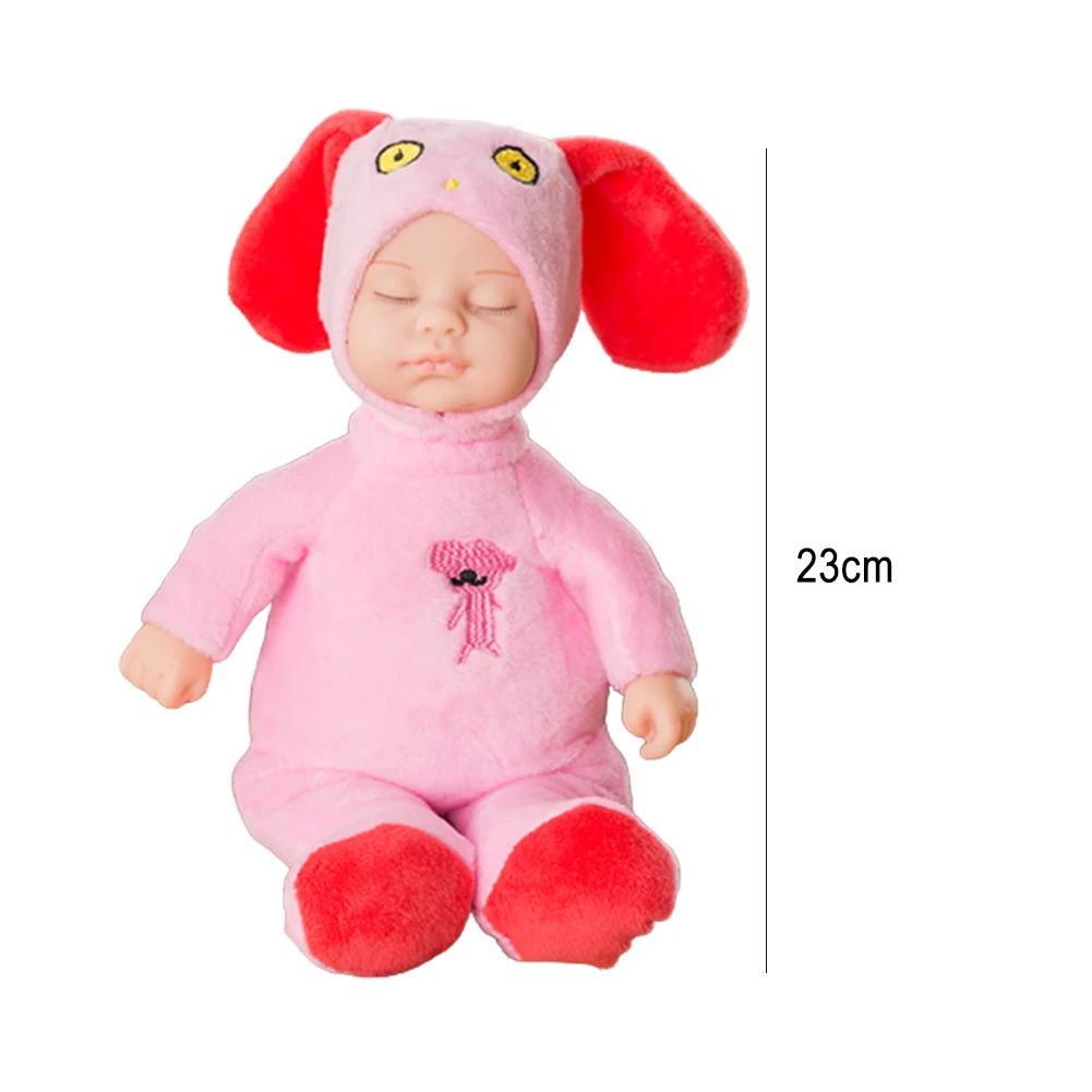 Виниловая имитация новорожденного ребенка кукла с закрытым глазом