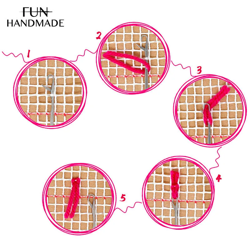 Детский коврик с крючками для девочек вязания вышивка иглой ковровых покрытий