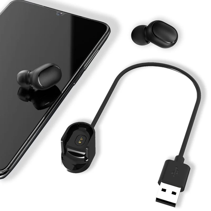 Док-станция зарядное устройство адаптер USB кабель для быстрой зарядки шнур провод для Xiaomi Redmi AirDots 2/S беспроводной Bluetooth Airdots2 TWS наушники