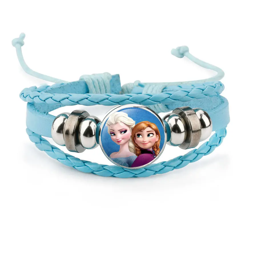 Модные Эльзы и принцессы Анны из мультфильма Холодное сердце портрет Стекло