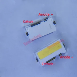 100 шт.лот Edge SMD LED 7032 6V 1W 160mA холодный белый высокой мощности для подсветки телевизора